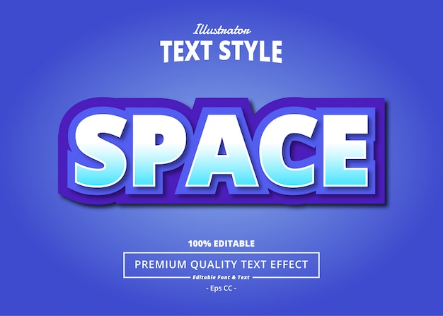 Space Text Effect