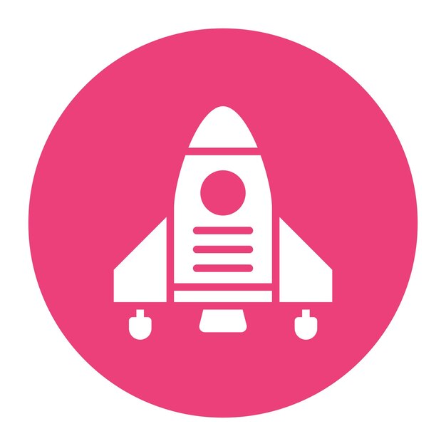 Spaceship Flat Illustration