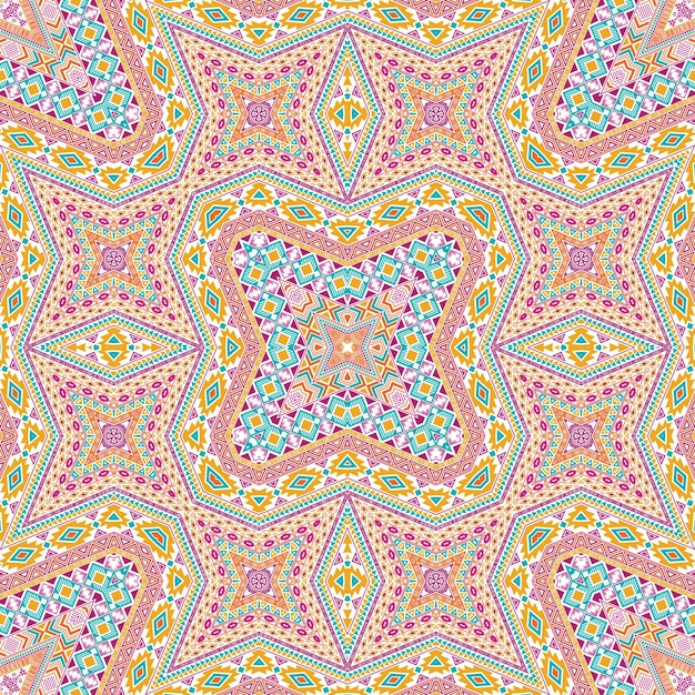Spanish seamless ornament vector design Modern geometric textur