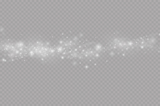 Sparks and stars shine with a special light Christmas light effect Shiny fairy dust particles