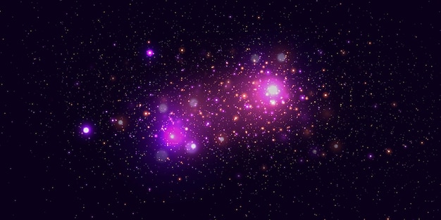 sparks of dust and shine with a special light explosion light effect with shiny flare particles