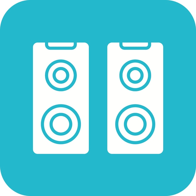 speakers vector icon can be used for computer and hardware iconset