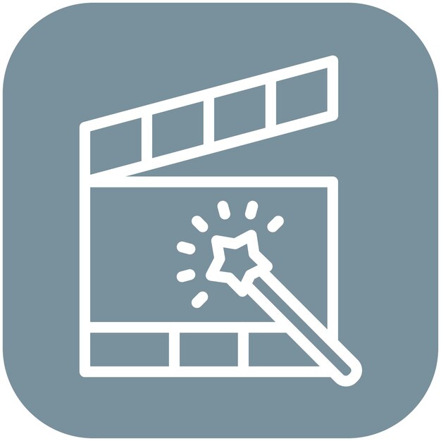 Special Effects vector icon illustration of Filmmaking iconset