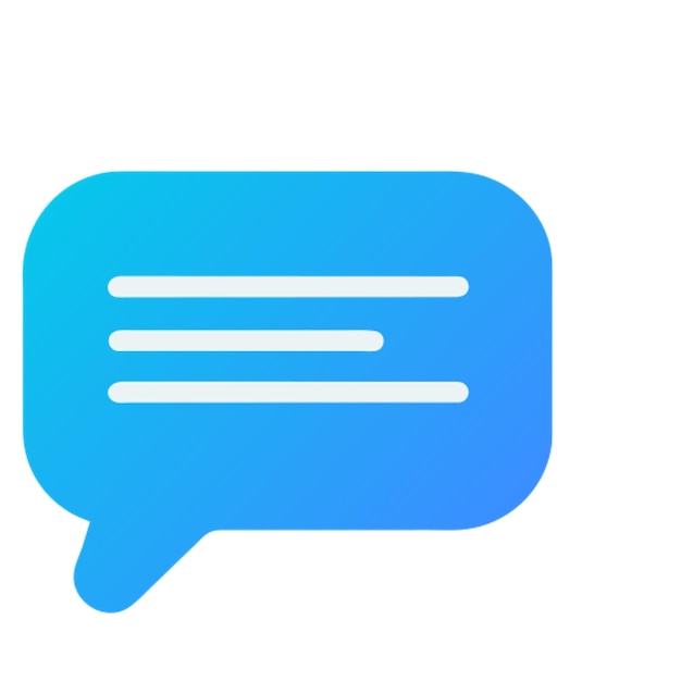 speech bubble icons for communicationrelated templates isolation on white background anime style rgb