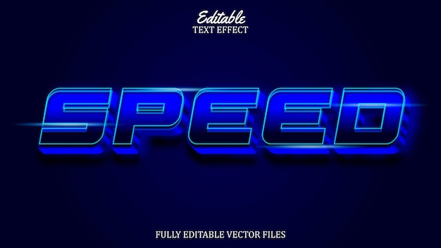 speed theme text effect