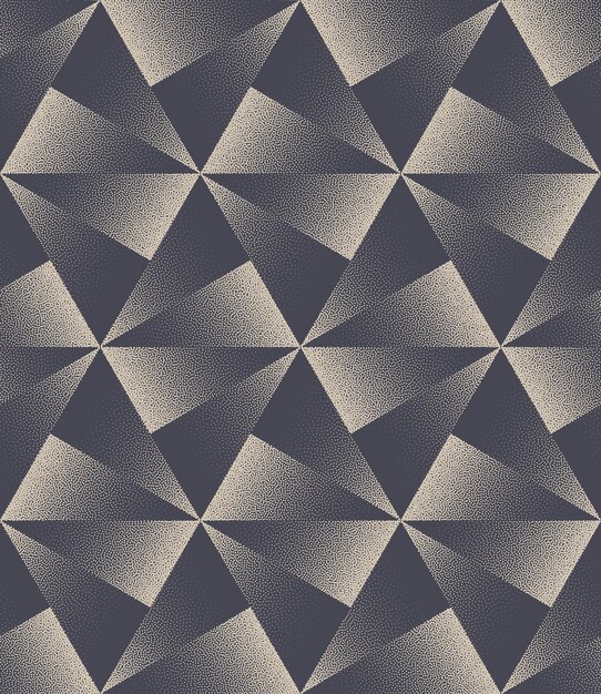 split triangles catchy motley stipple endless pattern vector abstract background