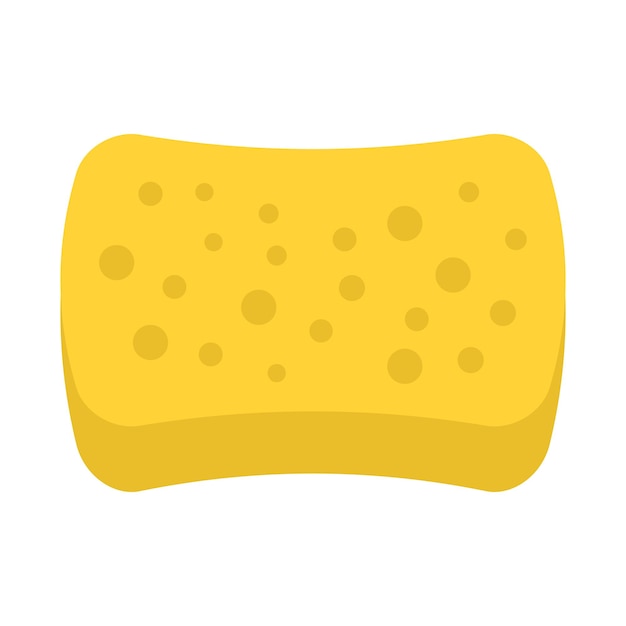 Sponge vector flat icon isolated on white background Vector illustration