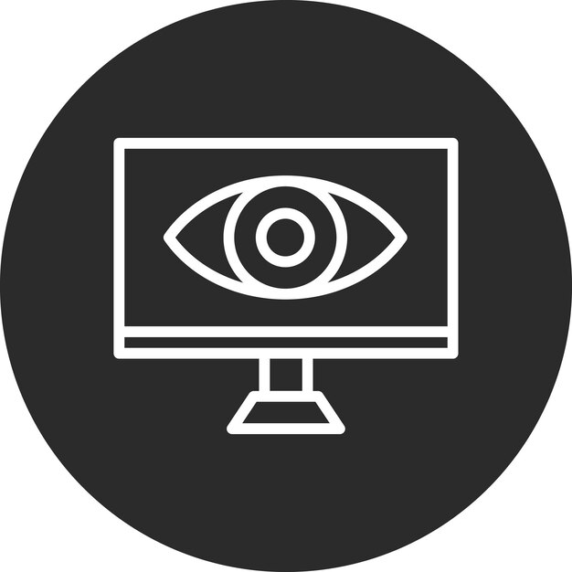 Spyware vector icon illustration of Cyber Security iconset