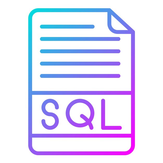 Sql File Vector Illustration Style