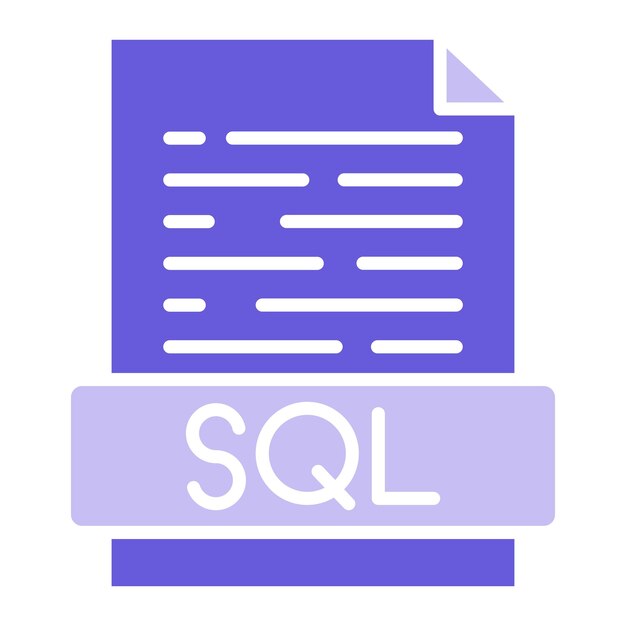 Sql File Vector Illustration