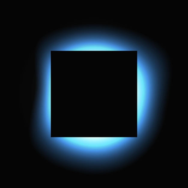 Square illuminate light frame with color gradient