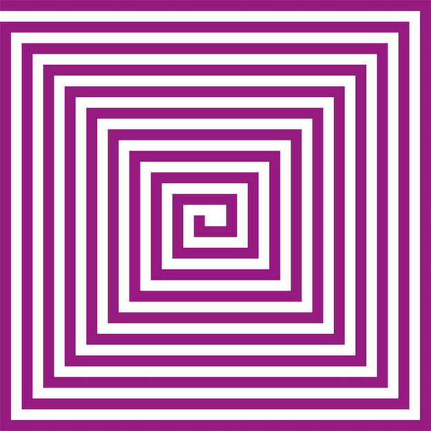 Square spiral Crimson background Space backgroundTile design Vector illustration