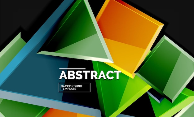 Squares and triangles geometrical background