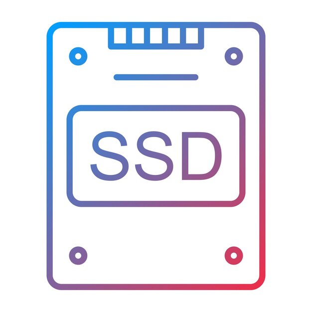 Ssd icon vector image Can be used for Computer and Hardware