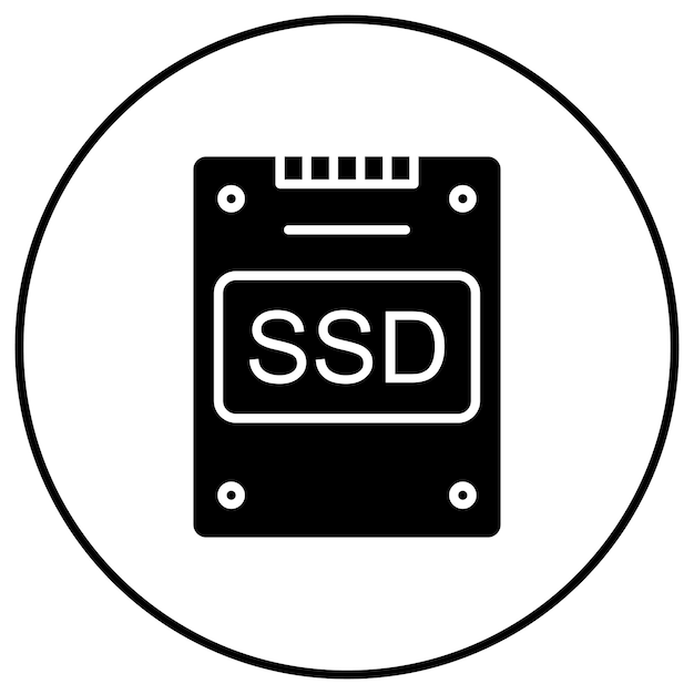 Ssd icon vector image Can be used for Computer and Hardware