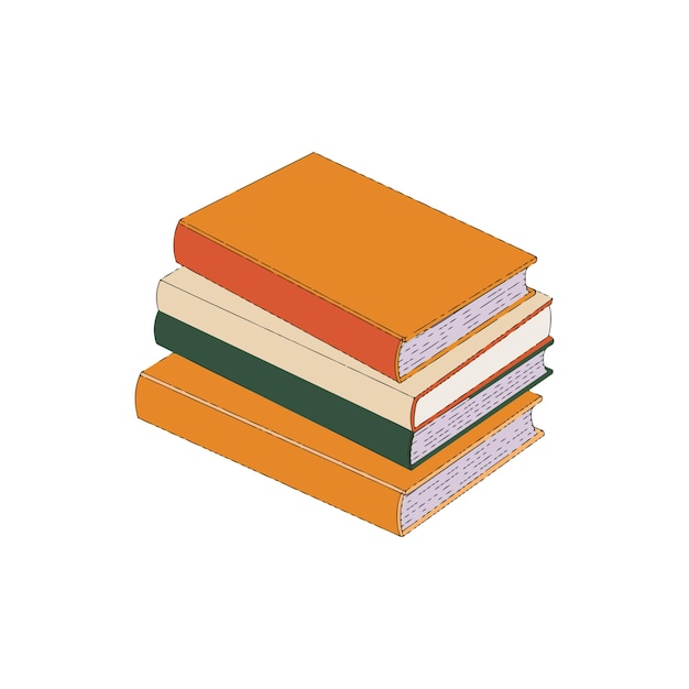 Stack of Colorful Books A Collection for Reading and Study