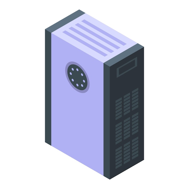 Stand air filter icon isometric vector Clean dust Cool health