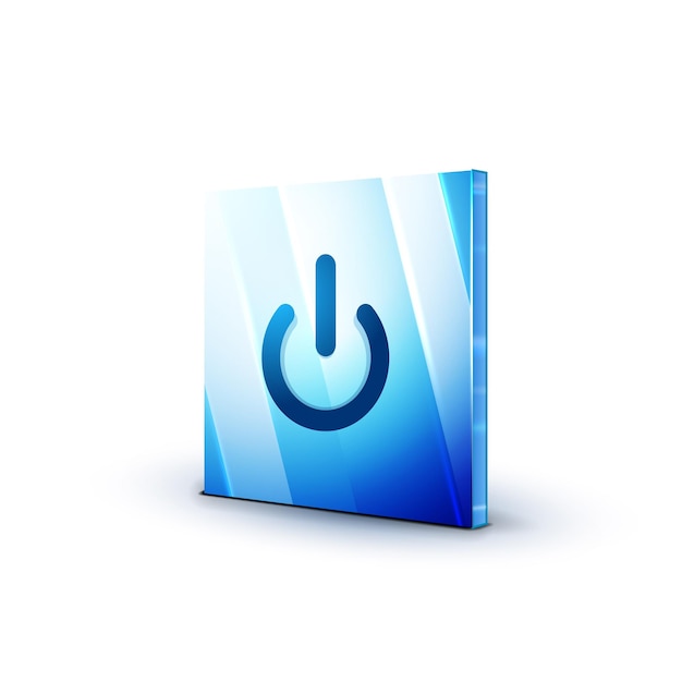start power button ui icon design on off application symbol