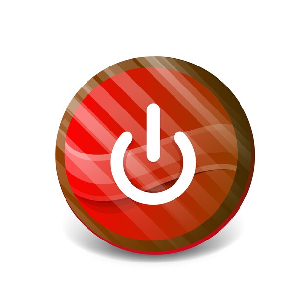 Start power button ui icon design on off application symbol
