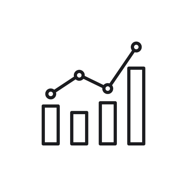 Stats icon isolated