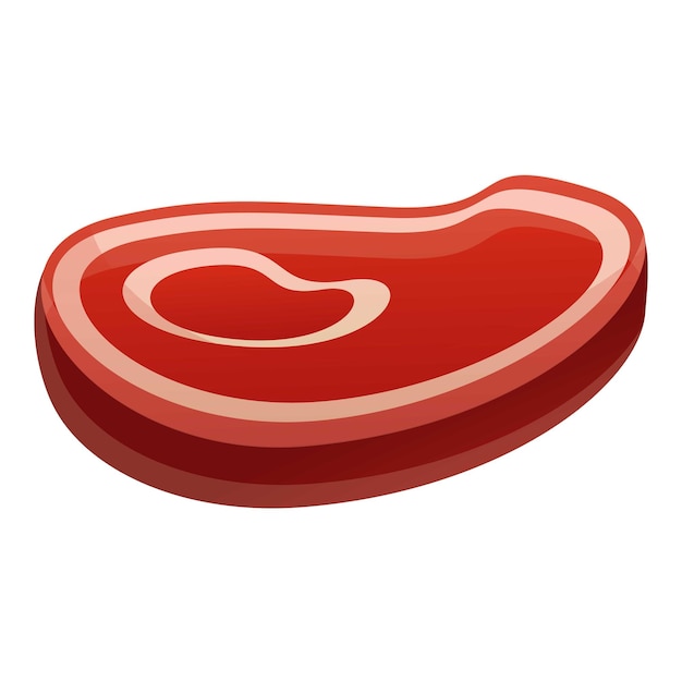 steak icon cartoon of steak vector icon for web design isolated on white background