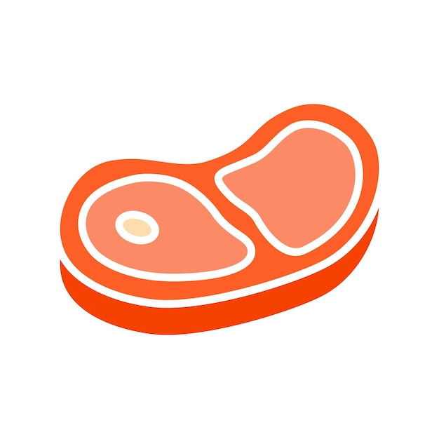 steak set icon meat cut raw marbled beef protein butchery gourmet carnivore barbecue bonein steakhouse