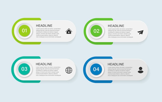 Steps business timeline infographic template design