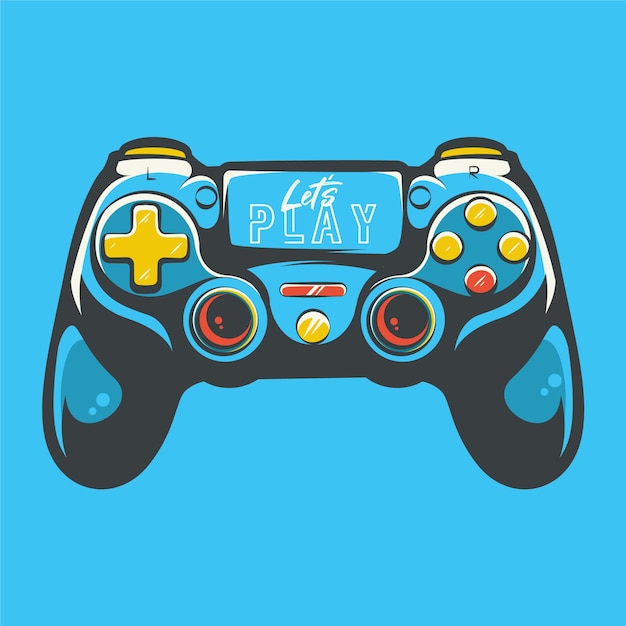 stick controller art illustration