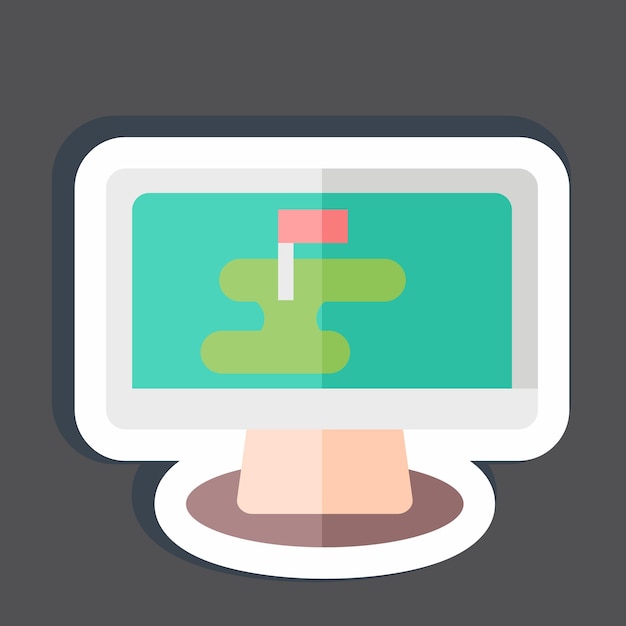 Sticker Strategy Map related to Military symbol simple design editable