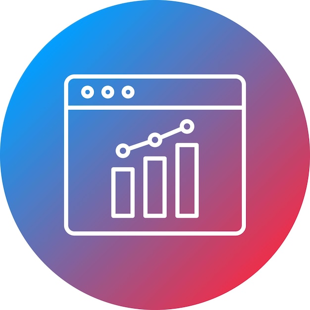 Stock Market Webpage icon vector image Can be used for Business