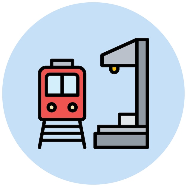 Stop Train icon vector image Can be used for Railway