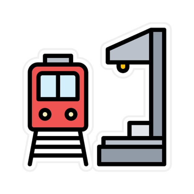 Stop Train icon vector image Can be used for Railway