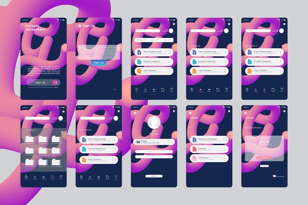 Storage Management App UI Kit Template