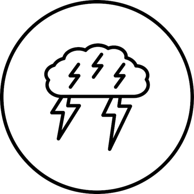 Storm vector icon illustration of Autumn iconset