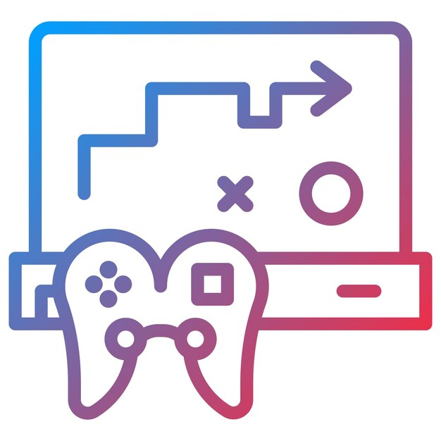 strategy game icon vector image can be used for game design