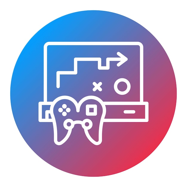 strategy game icon vector image can be used for game design