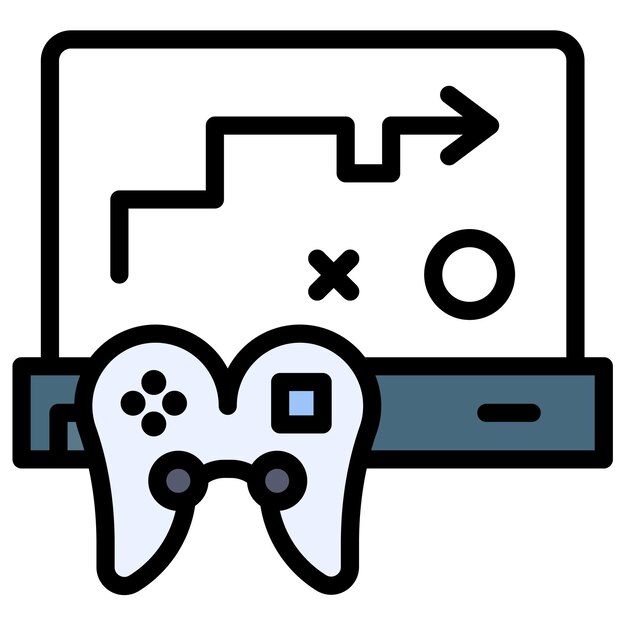 strategy game icon vector image can be used for game design