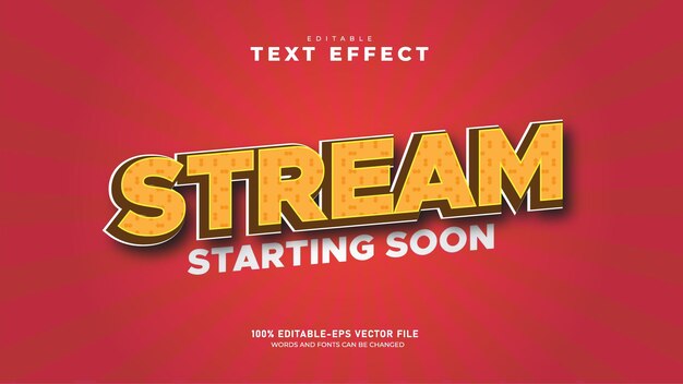 Streaming Modern minimal text effect template