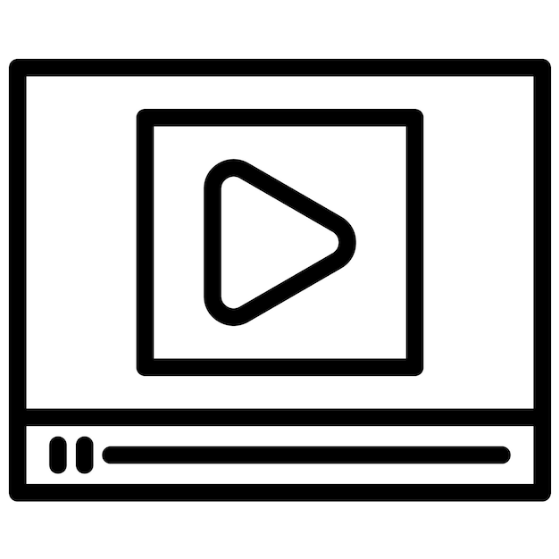 Streaming vector icon illustration of Artificial Intelligence iconset