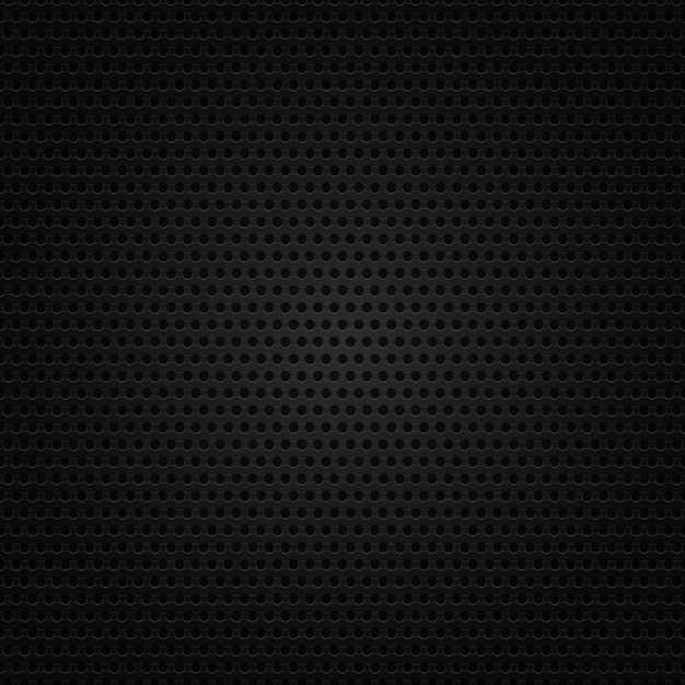 Structure black perforated metallic background