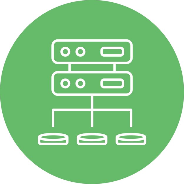 structured data icon vector image can be used for data analytics
