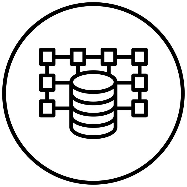 Structured Data Vector Illustration