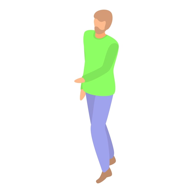 student man icon isometric of student man vector icon for web design isolated on white background
