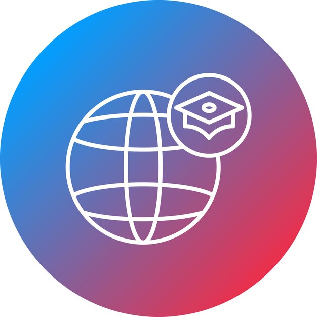 Study Abroad icon vector image Can be used for University