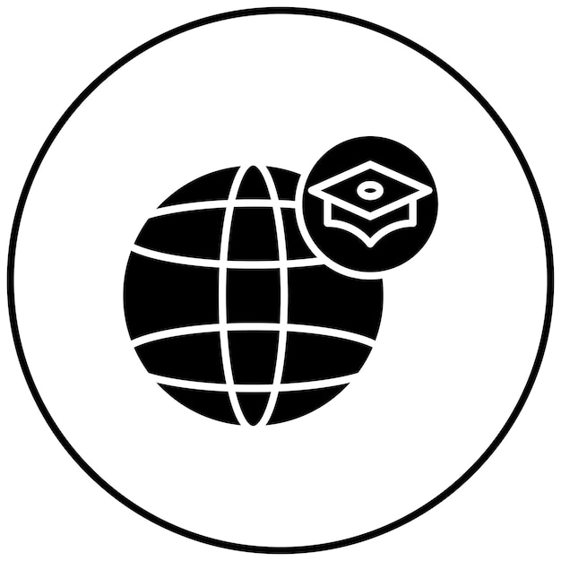 Study Abroad icon vector image Can be used for University