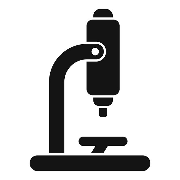 Study microscope icon simple vector Genetic study