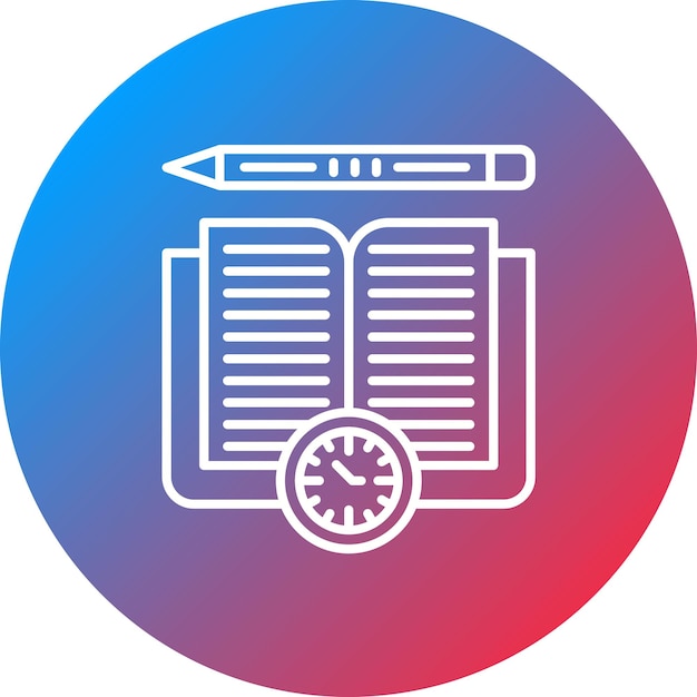 Study Period icon vector image Can be used for University