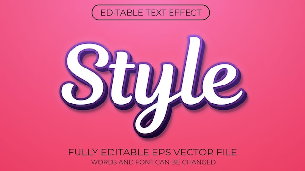 style text effect