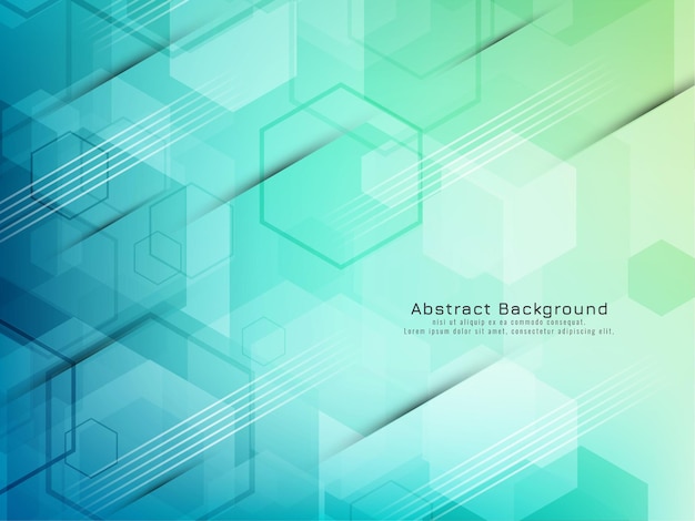 stylish colorful hexagon shapes geometric background 