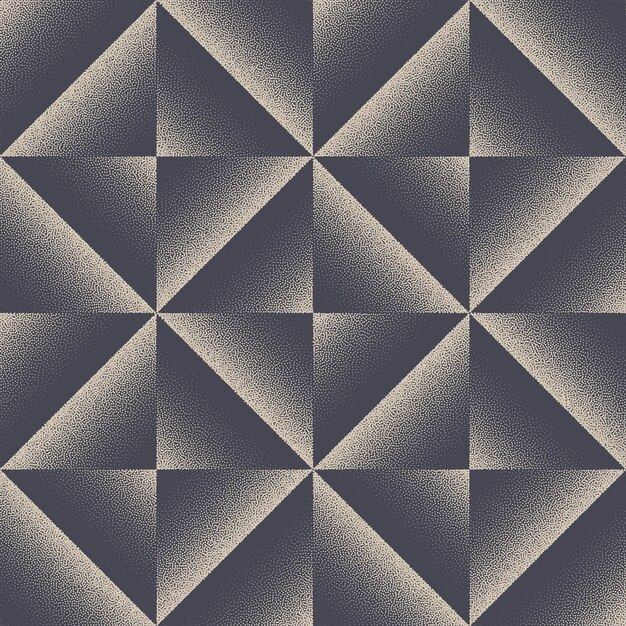 Stylish Fancy Geometric Dotwork Seamless Pattern Vector Abstract Background